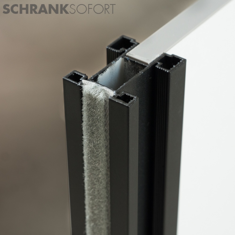Griffprofil sigma schwarz für Schiebetüren von Schrank-sofort Griffprofil sigma schwarz für Schiebetüren von Schrank-sofort
