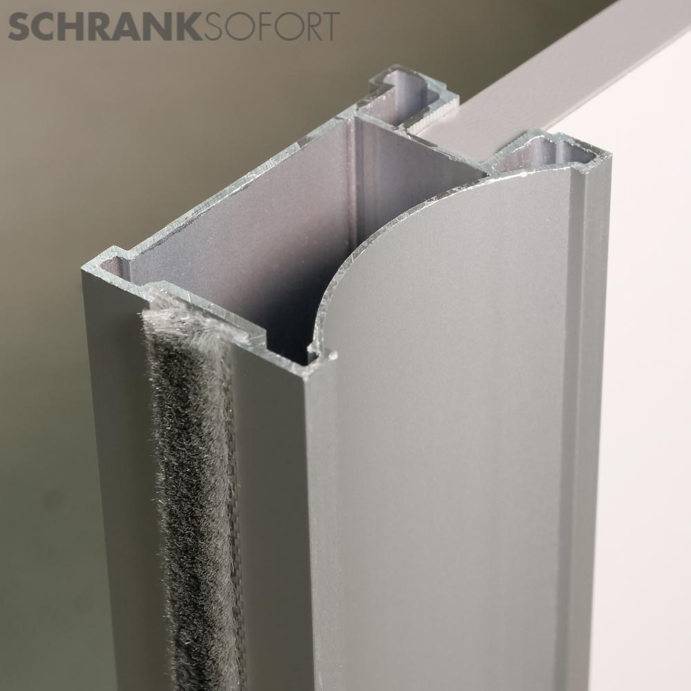 Griffprofil omega alu-silber für Schiebetüren von Schrank-sofort Griffprofil omega alu-silber für Schiebetüren von Schrank-sofort